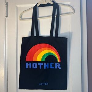 Mother Jeans Black Rainbow Tote Bag